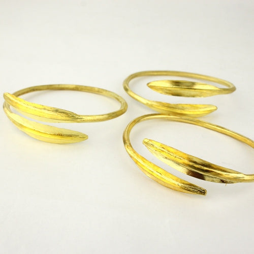 Gold Leaf Snake Bracelet