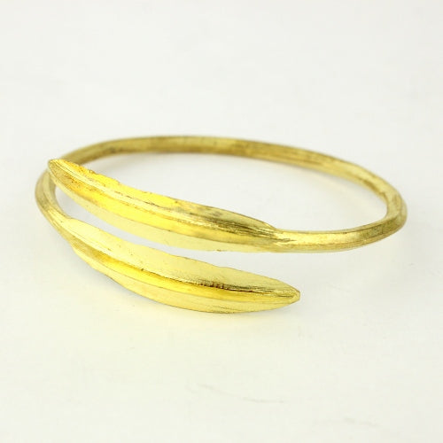 Gold Leaf Snake Bracelet